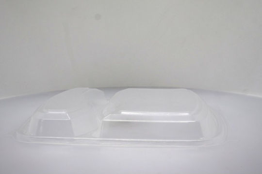 Food Container Lid 2 Compartments Ft-293-20 50pcs Lux Plast