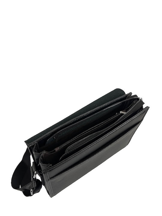 Herren Umhängetasche Office City Schwarz
