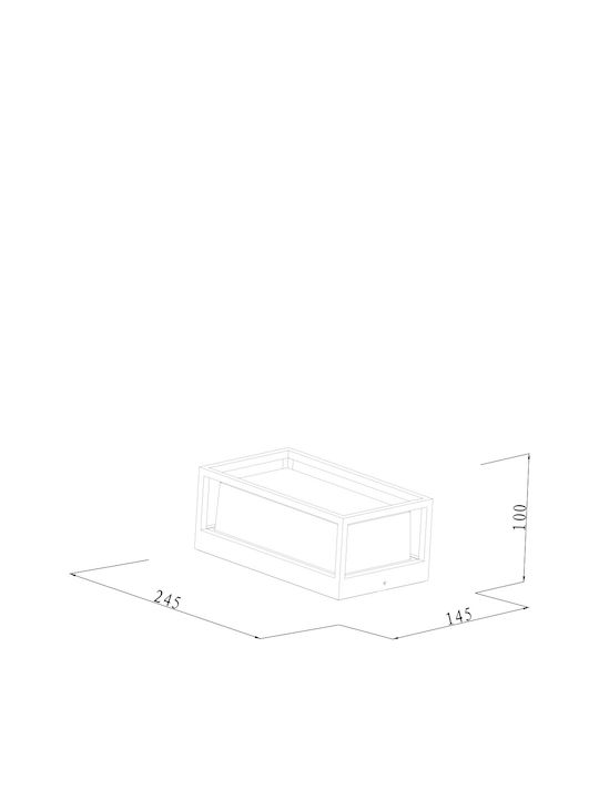 Inlight Lumină de exterior montată pe perete LED 12W