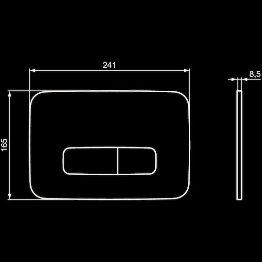 Ideal Standard Prosys Oleas M3 Flush Plate Dual Flush