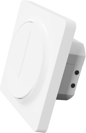 Tesla Comutator Încastrat Cu Variator Cu Cadru LED Rotativ 300W Alb Tesla