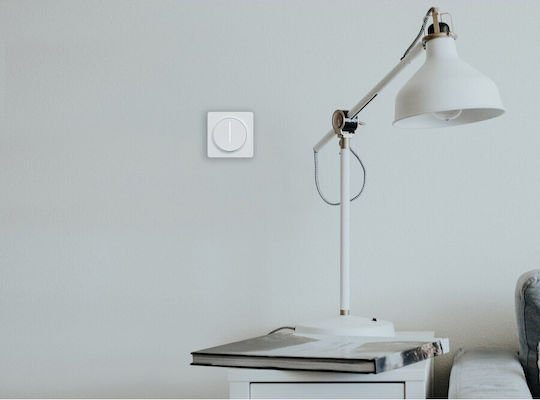 Tesla Comutator Încastrat Cu Variator Cu Cadru LED Rotativ 300W Alb Tesla