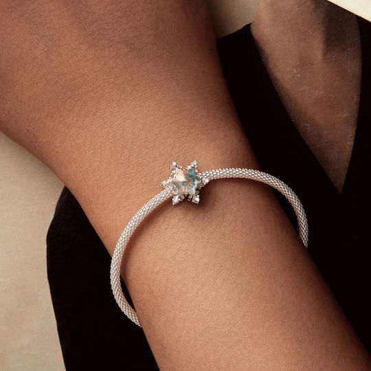 Silber Charm 925 Winter Stern