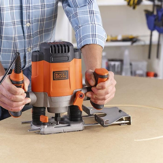 Black & Decker Einstechfräser 1200W mit Geschwindigkeitsregelung