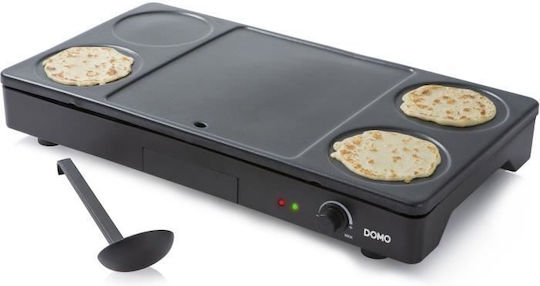 Domo Tabletop Grătar Electric Raclette Placă Netedă 1000W cu Termostat Reglabil 26bucx23.5buccm