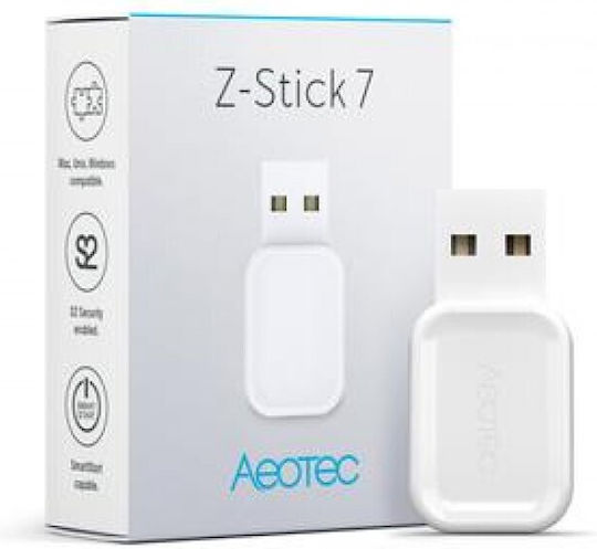 Aeotec Z-Stick 7 Умен Шлюз Z-Wave Съвместим с Alexa