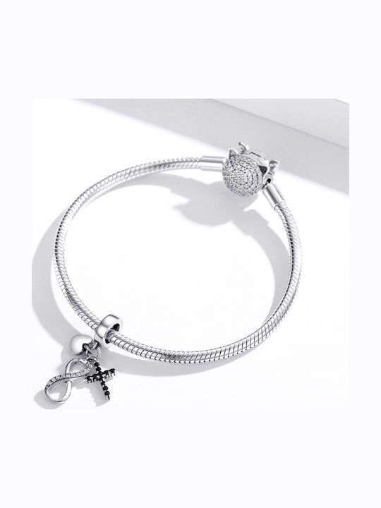 Infinity Charm από Ασήμι