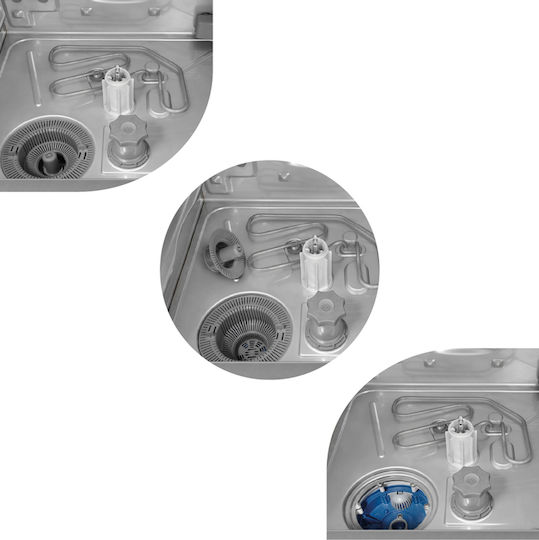 Smeg Επαγγελματικό Πλυντήριο Geschirr und Gläser Dreiphasig SPD505