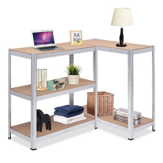 Green Blue Dexion Galvanized Shelf 90x40x180cm with 5 Shelves Total Load Capacity 875kg