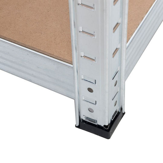 Green Blue Dexion Galvanized Shelf 90x40x180cm with 5 Shelves Total Load Capacity 875kg