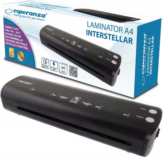 Esperanza Laminator Eternity Desktop for A4 125 Microns