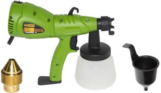 ProCraft PSE550 Pistol de vopsit electric cu recipient de 0.64lt