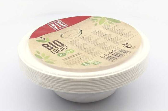 Alufix Biologic Sugarcane Bowl 380ml 12pcs White