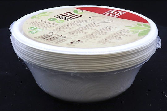 Alufix Biologic Sugarcane Bowl 500ml 12pcs White