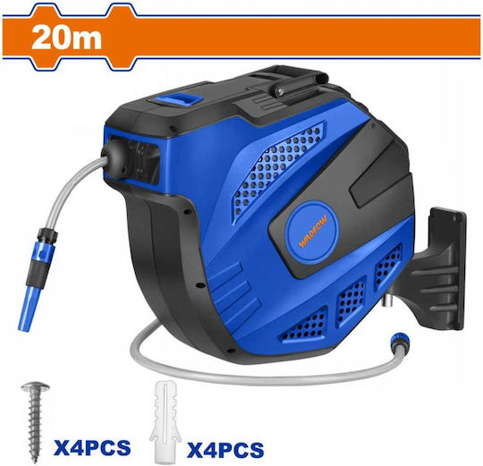 Wadfow Automatic Watering Wind Wall Mounted with Hose 20m