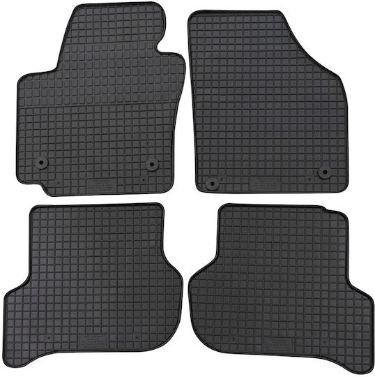 Petex Set of Front and Rear Mats 4pcs Tray Type for Seat Altea 2004+ Black