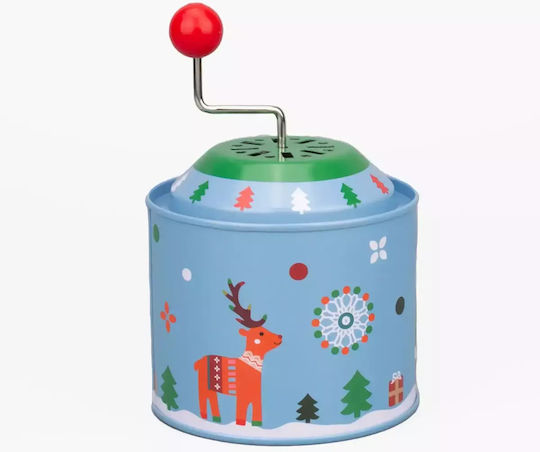 SP Souliotis Christmas Metal Figure Box with Music Santa Claus