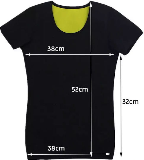 Damen Neopren Fitness Kurzarmshirt Abnehmen – Größe M