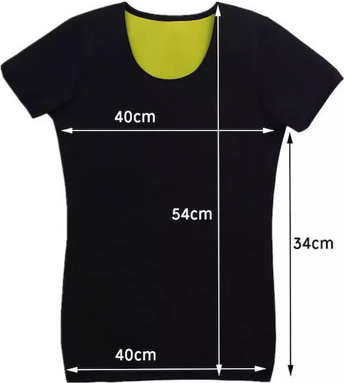 Damen Neopren Fitness Kurzarmshirt Abnehmen – Größe M