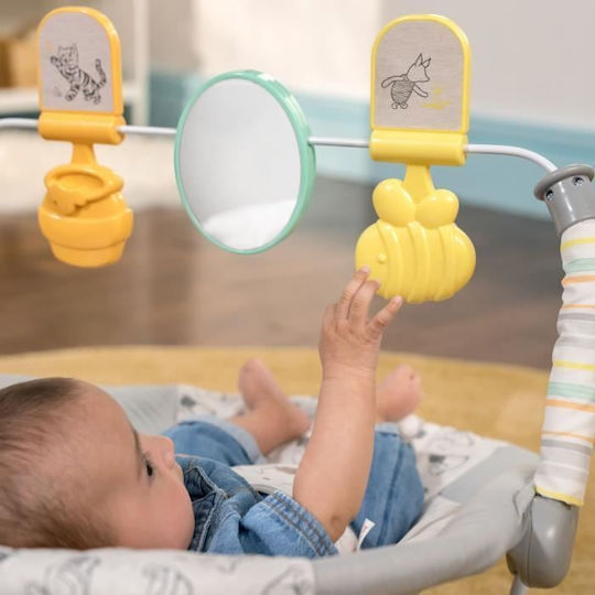 Bright Starts Електрически Релакс Бебе Disney Baby - Winnie The Pooh с Музика и Вибрация Син за Дете до 2.28кг