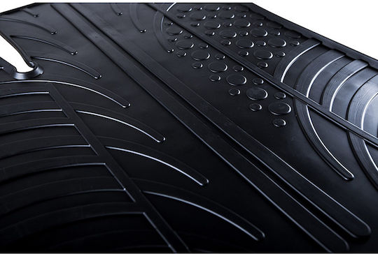 Auto Gs Set of Front and Rear Mats 4pcs for Renault Koleos II Automatic 06.2017+ Black