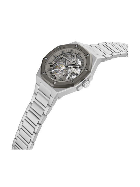 Kenneth Cole Stainless Men's Watch 42mm Automatic With Silver Metal Bracelet
