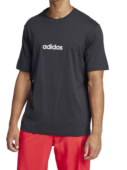 Essentials Linear T-shirt Μαύρο