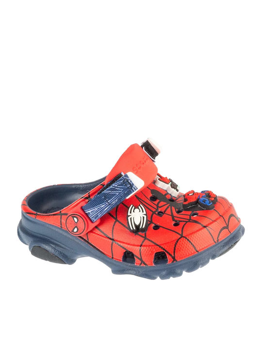 Spiderman All Terain Παιδικά Ανατομικά Σαμπό Θαλάσσης Κόκκινα