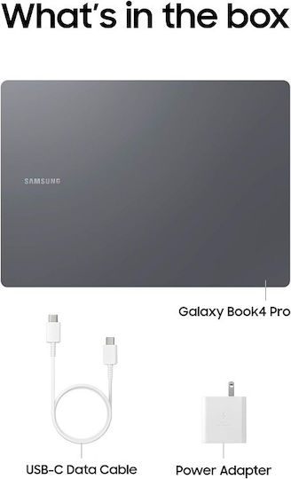 Samsung Galaxy Book4 Pro 14" OLED 120Hz (Ultra 7-155H/16GB/512GB SSD/W11 Pro) Moonstone Gray (US Keyboard)