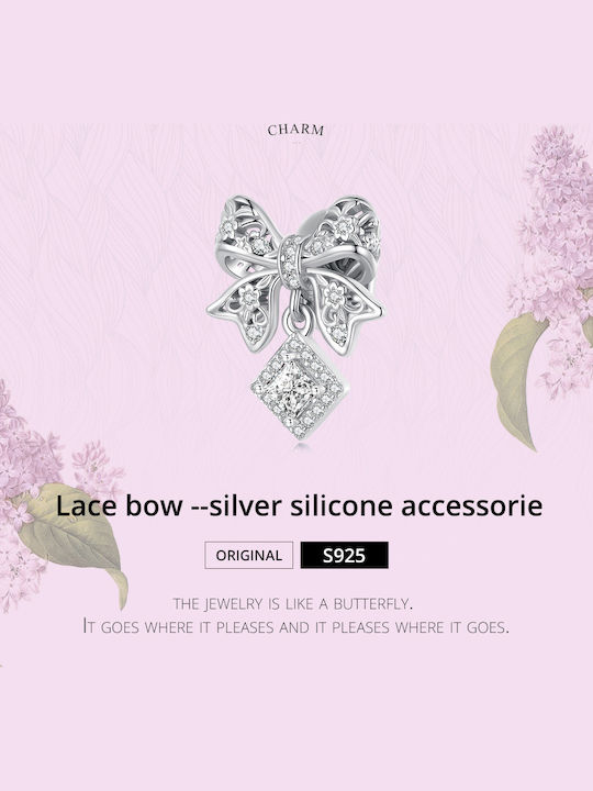 Daskalakis Silver Charm with Zircon Stones