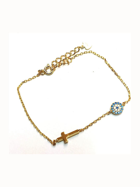 Amalfi Accessories Women's Bracelet with design Eye made of Silver
