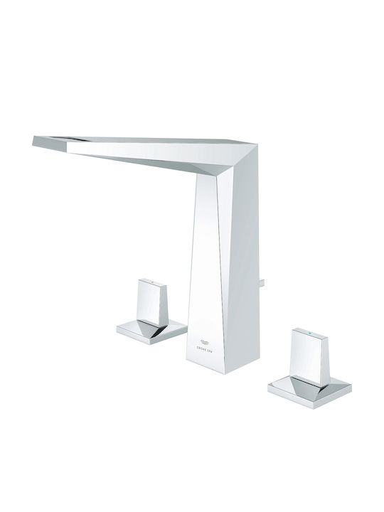 Grohe Allure Brilliant Αναμεικτική Μπαταρία Νιπτήρα Ψηλή Ασημί