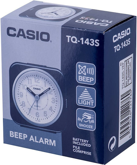 Casio Επιτραπέζιο Ρολόι με Ξυπνητήρι TQ-143S-4EF Casio Επιτραπέζιο Ρολόι με Ξυπνητήρι TQ-143S-4EF