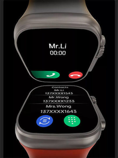 Microwear T800 Ultra 49mm Smartwatch (Portocaliu)