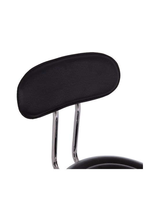 Stool Bar Iris with Adjustable Height Black 34x43x86cm