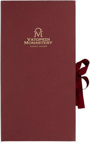 Diptych of the Annunciation of the Theotokos Wooden Icon Gold Background 42 X 21 Cm Authentic Product of Vatopedi Monastery Holy Great Monastery Vatopedi Imv_28803