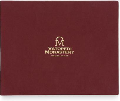 Diptych of the Annunciation of the Theotokos Wooden Icon Gold Background 13 X 18 Cm Authentic Product of Vatopedi Monastery Holy Great Monastery Vatopedi Imv_28807