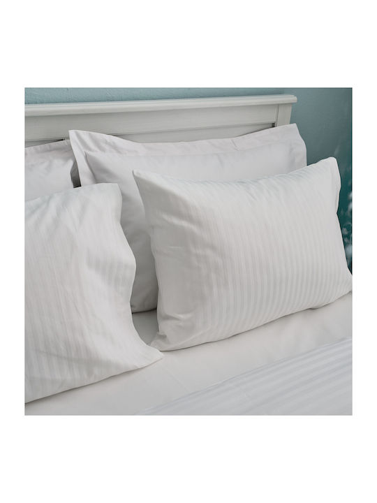 Charalambidis Textiles Duvet Cover Double 200x240 Stripe White