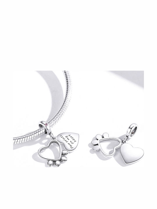 Daskalakis Herz Charm aus Silber
