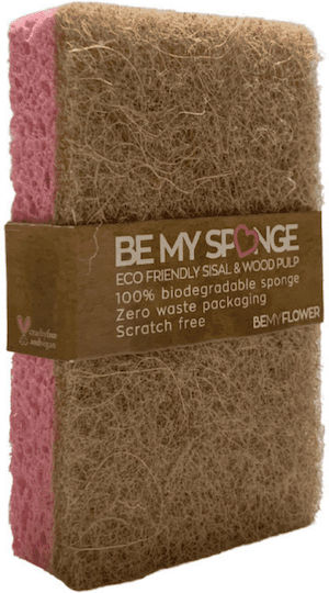 Eco-Friendly Kitchen Sponge for Dishes Pink BeMySponge