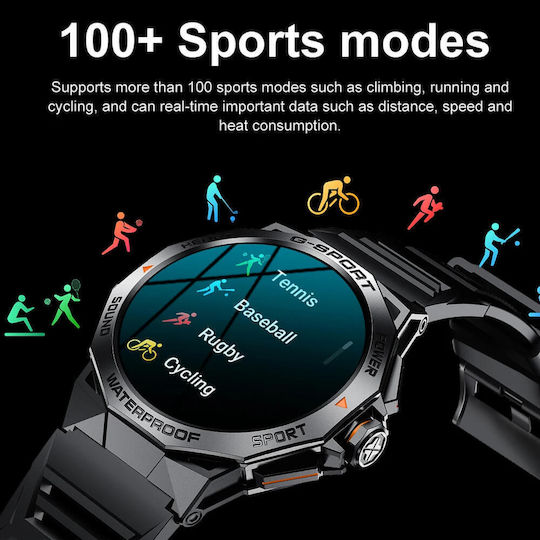 Microwear K62 Smartwatch with Heart Rate Monitor (K62 Orange)