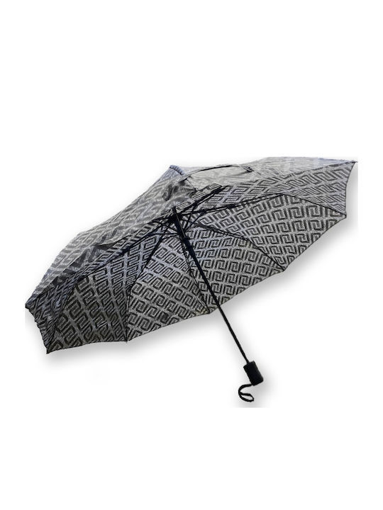 Rain Αντιανεμική Αυτόματη Ομπρέλα Βροχής Σπαστή Γκρι