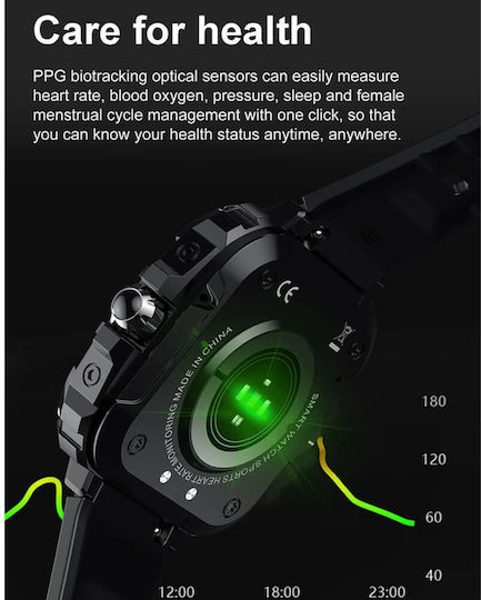 Microwear Ak71 Smartwatch (Μαύρο)