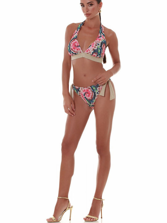 Cup D Bikini Triangle D Cup With Padding Gold