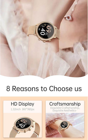 Microwear I70 Smartwatch με Παλμογράφο (Μωβ)