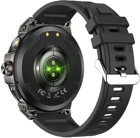 Microwear KC89 Smartwatch cu Pulsometru (Negru)