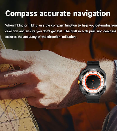Microwear F7 Smartwatch (Schwarz)