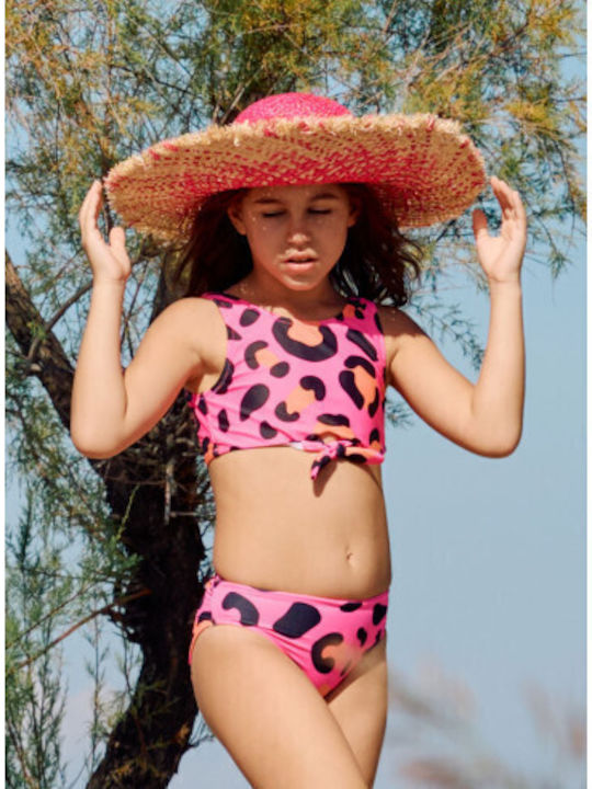 Energiers Leopard Παιδικό Μαγιό Μπικίνι Φουξια