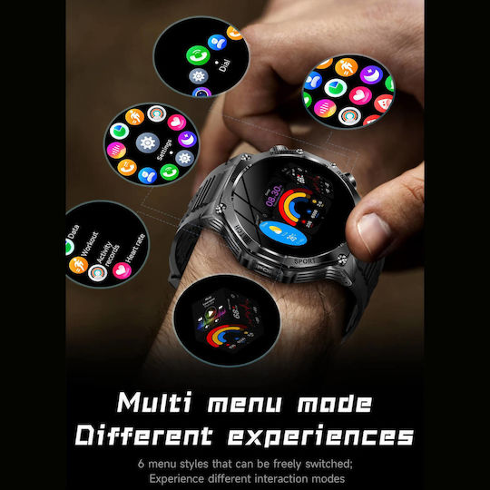 Microwear AK82 Smartwatch (Silber)