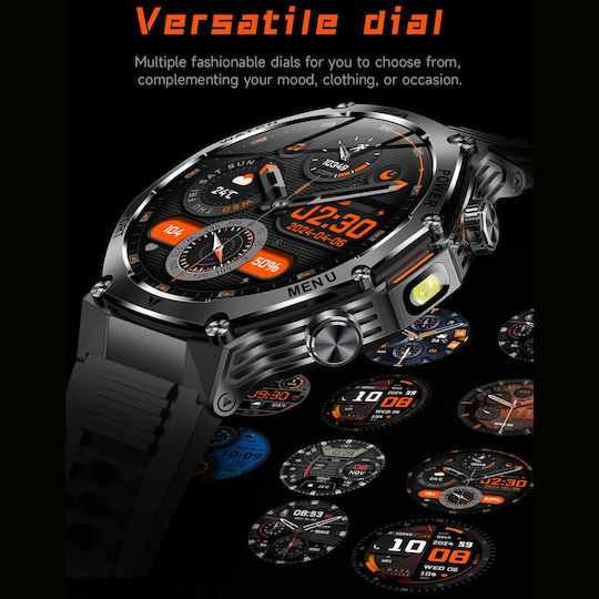 Microwear AK82 Smartwatch (Silber)
